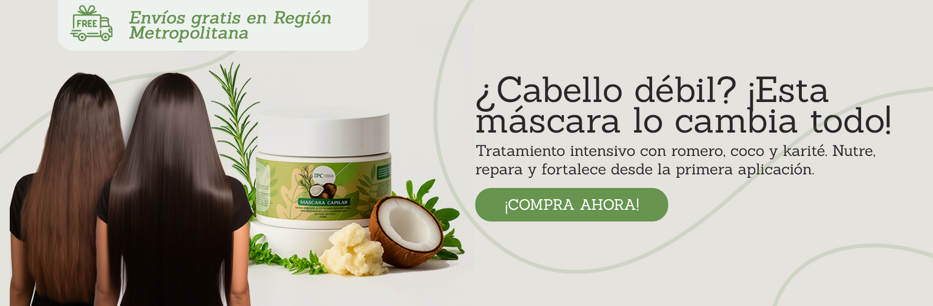 Banner mascara capilar